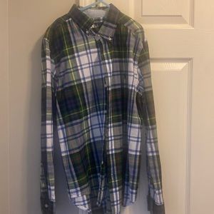Ralph Lauren, boys size 14/16, green/blue plaid